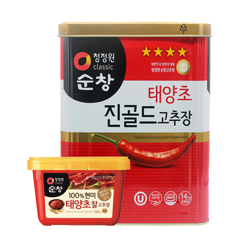 韩国进口清净园淳昌辣椒酱500g/14kg