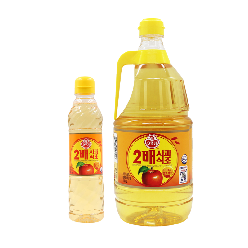 不倒翁2倍苹果醋500ml、1.8L